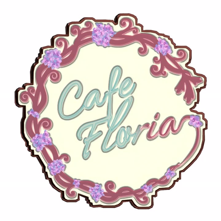 CafeFloria ロゴピンズ